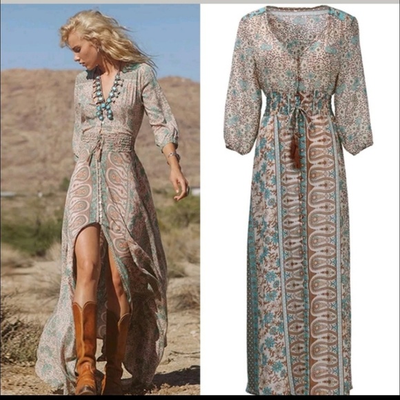 Chiffon Boho Women's  ,Sundress - Picture 5 of 6